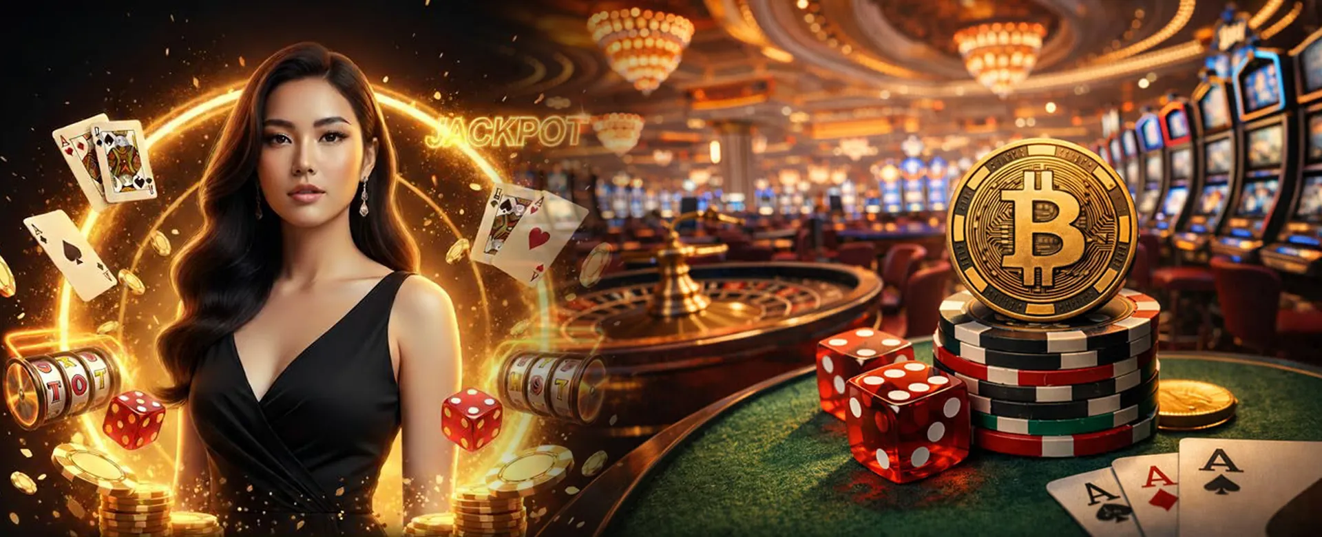 okfun Live Casino Dealer with Cards
